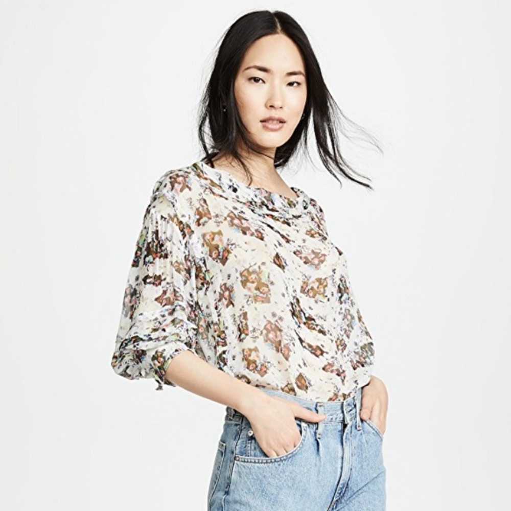 NWT IRO Debby Top in Yellow